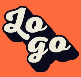 Make a retro logo with 3d font effect