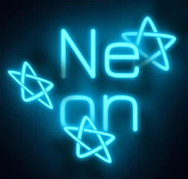 Realistic neon font, create text with beautiful neon glow