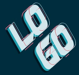 3d font with motion effect logo with beautiful 3d lines effect