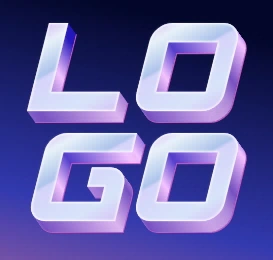 Holographic font, make a logo from a beautiful font online with a holographic 3d effect