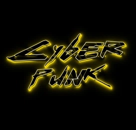 Cyberpunk neon font, create text with beautiful neon glow