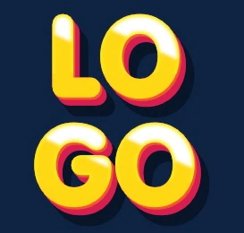 3d logo from a beautiful font online with a beautiful effect