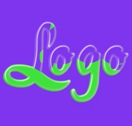 Beautiful font in the style of glass lettering