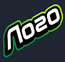 3D sticker game logo from different fonts
