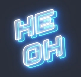 Neon font for social networks and video stories